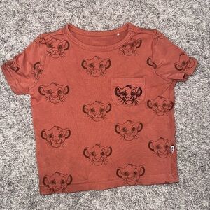 Little sleepies 6-12 month lion king pocket embroidered tee